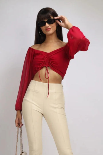 "LYLA" Rushed Top