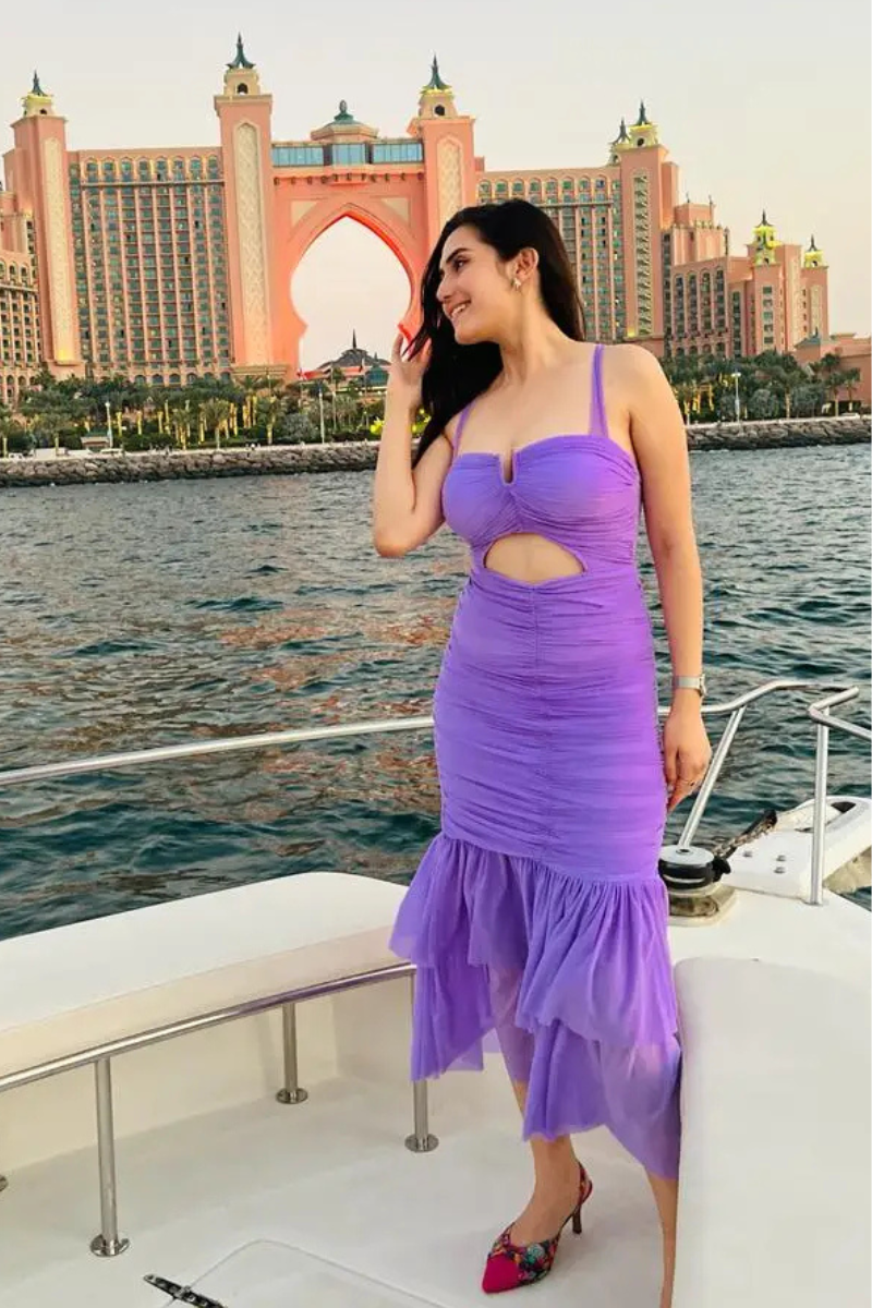 "MALIKA" MESH DRESS