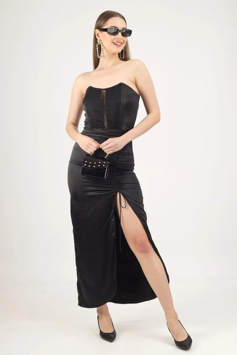 "SIZZLING BLACK" CORSET DRESS